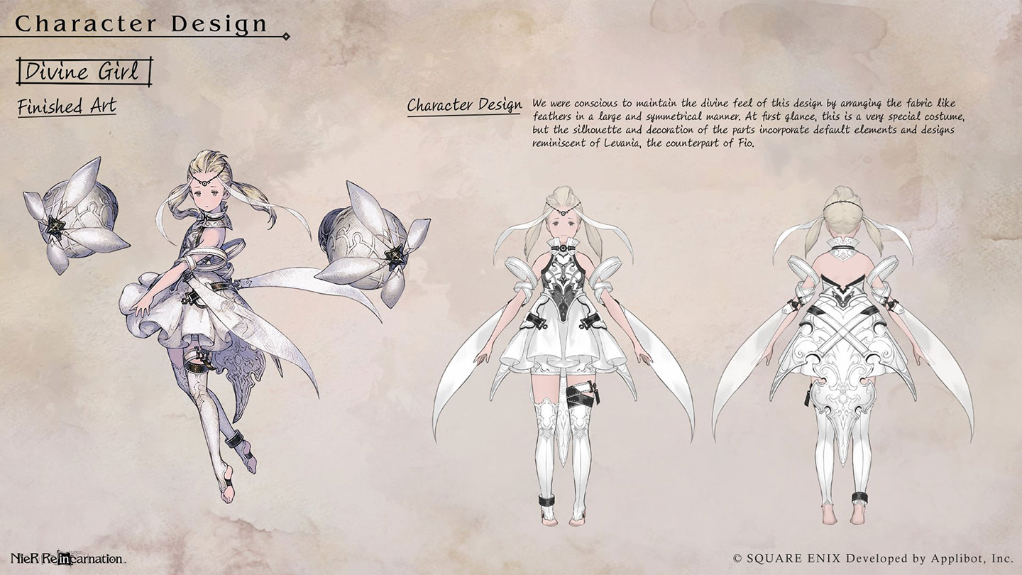 Fio, Divine Girl Concept Art from NieR Reincarnation