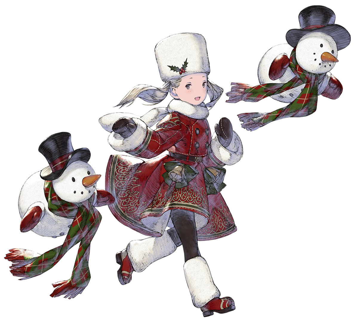 Fio, Yuletide Girl Art from NieR Reincarnation