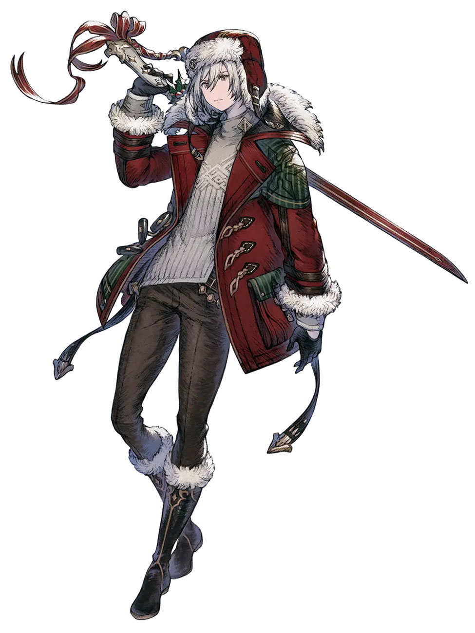 Lars, Yuletide Soldier Art from NieR Reincarnation