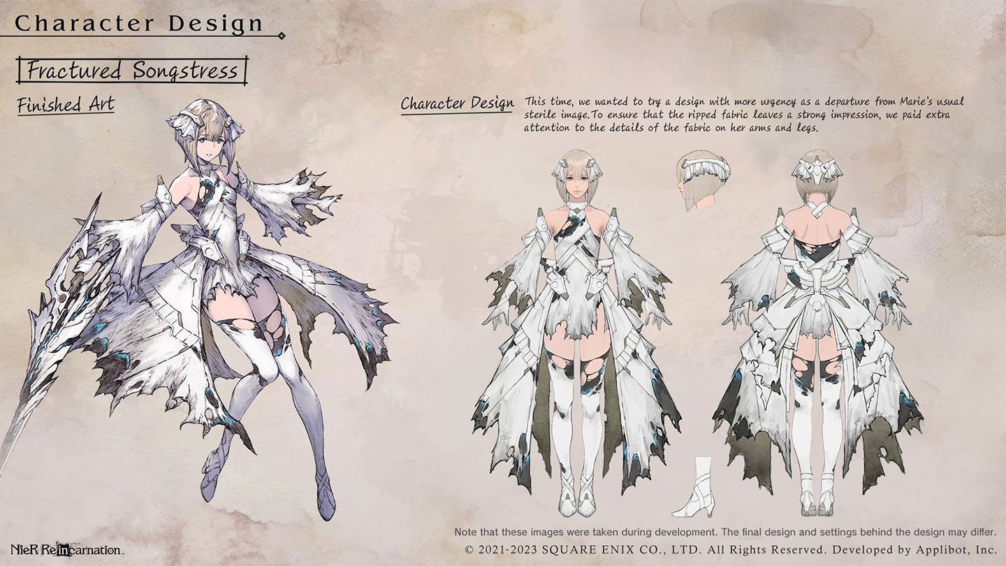 Marie, Fractured Songstress Concept Art from NieR Reincarnation