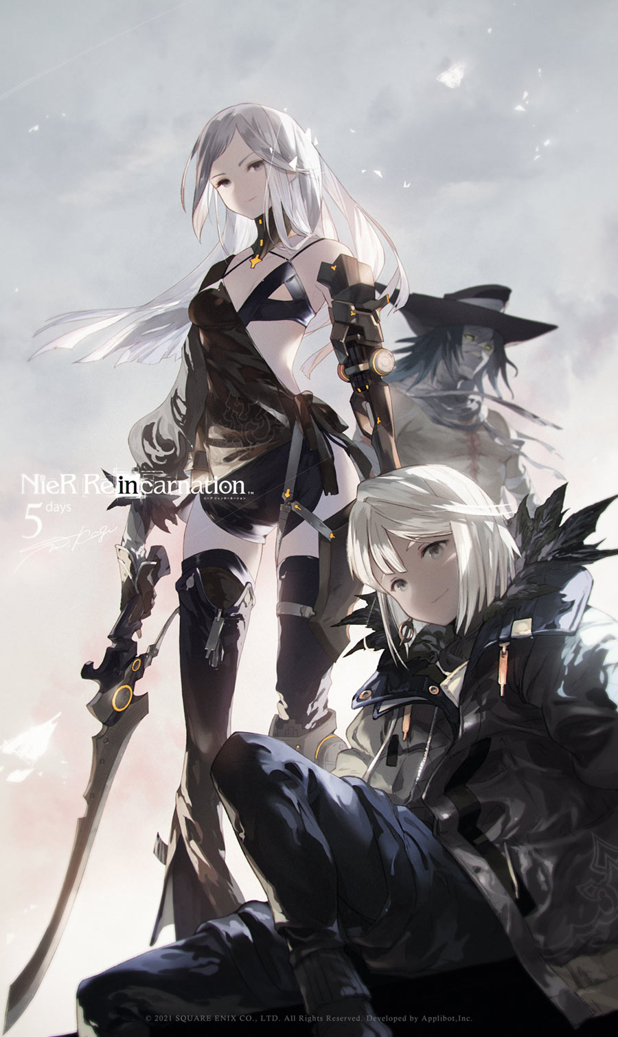 Release Countdown 5 Days Art from NieR Reincarnation