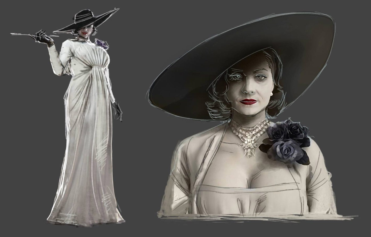 Alcina Dimitrescu Concept Art from Resident Evil Village