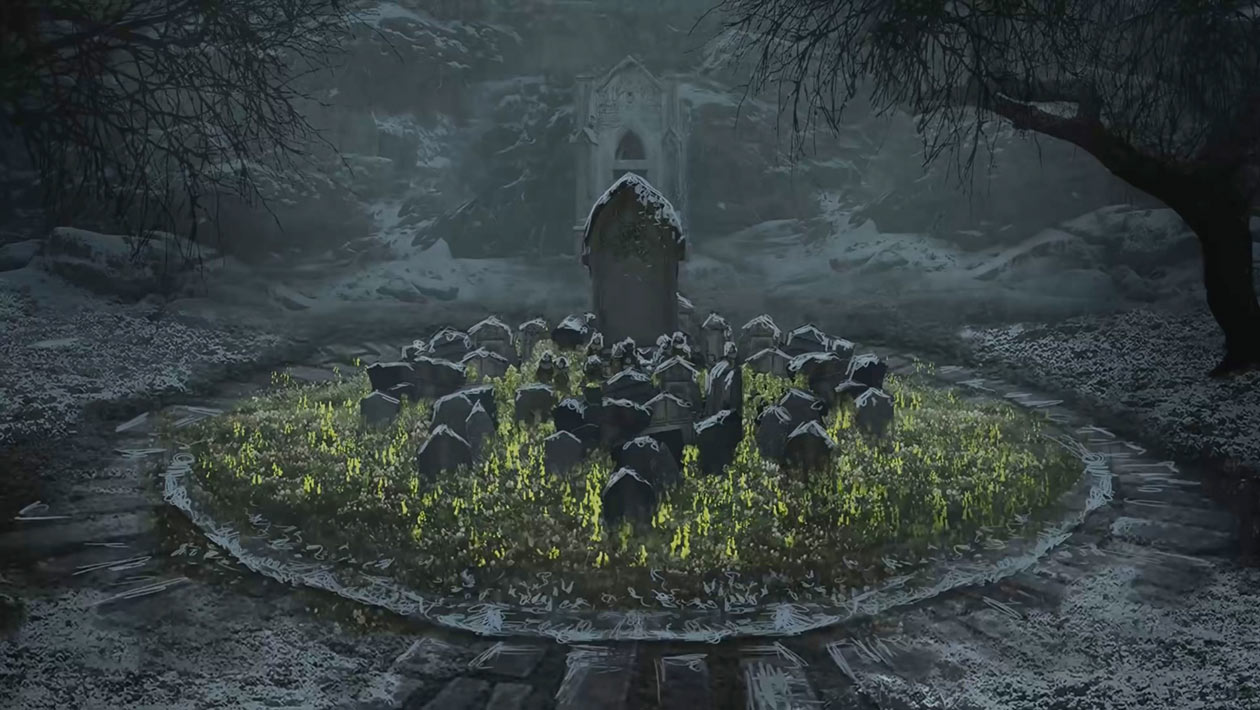 Beneviento Flowerbed Art from Resident Evil Village