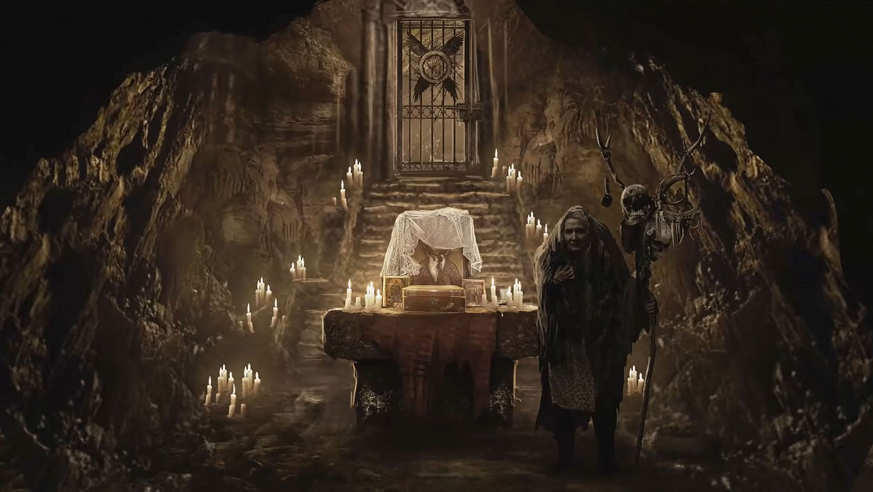 Cave with Paintings Art from Resident Evil Village