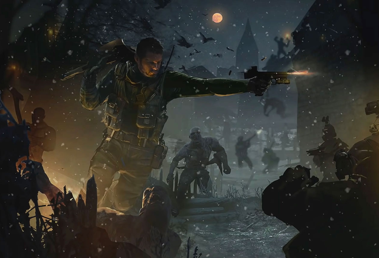 Chris Gameplay Art from Resident Evil Village