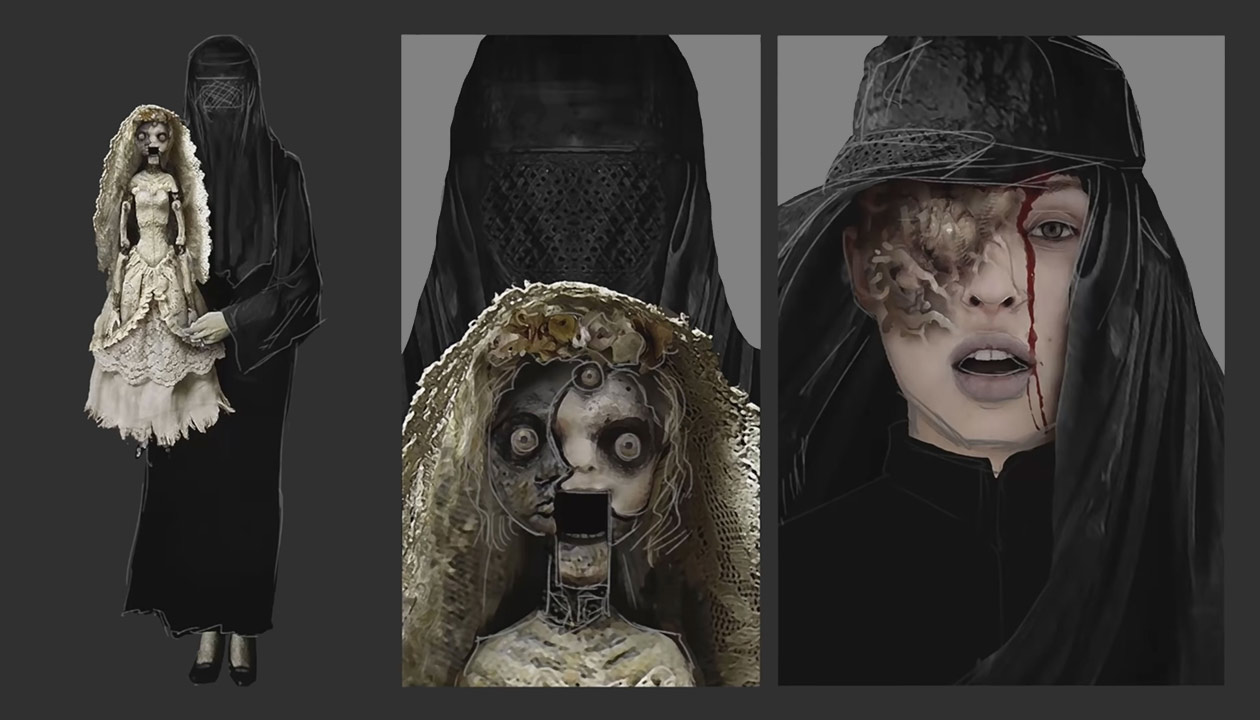 Donna Beneviento Art from Resident Evil Village