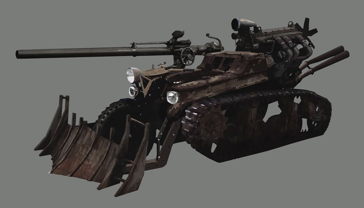 Heisenberg's Homemade Weapon Art from Resident Evil Village