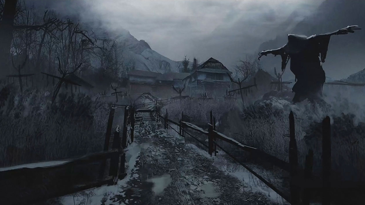 Luiza's House Exterior Art from Resident Evil Village
