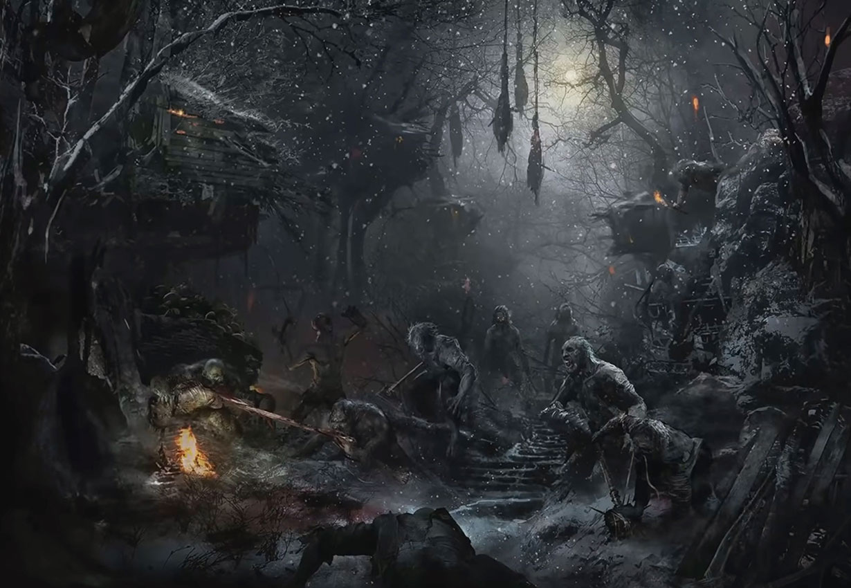 Lycan Territory Art from Resident Evil Village