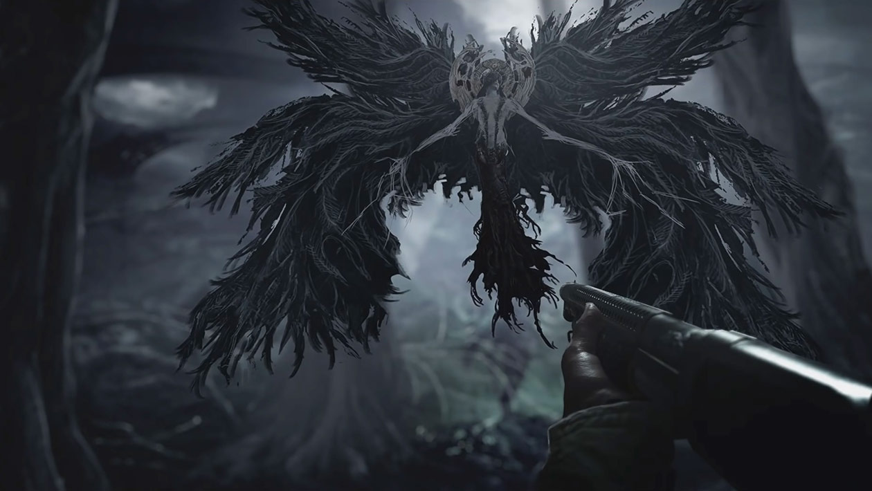 Mutated Miranda Fight, Flying Form Art from Resident Evil Village