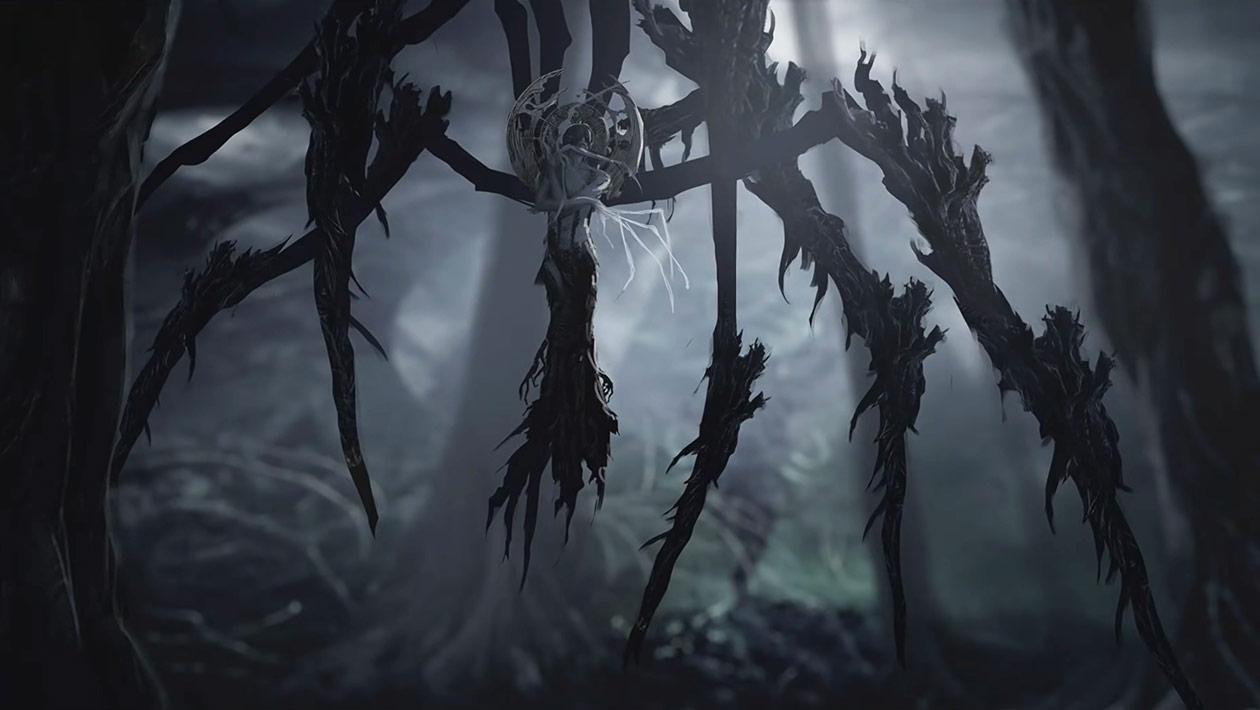 Mutated Miranda Fight, Spider Form Art from Resident Evil Village
