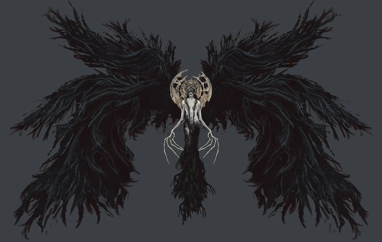 Mutated Miranda Flying Form Art from Resident Evil Village