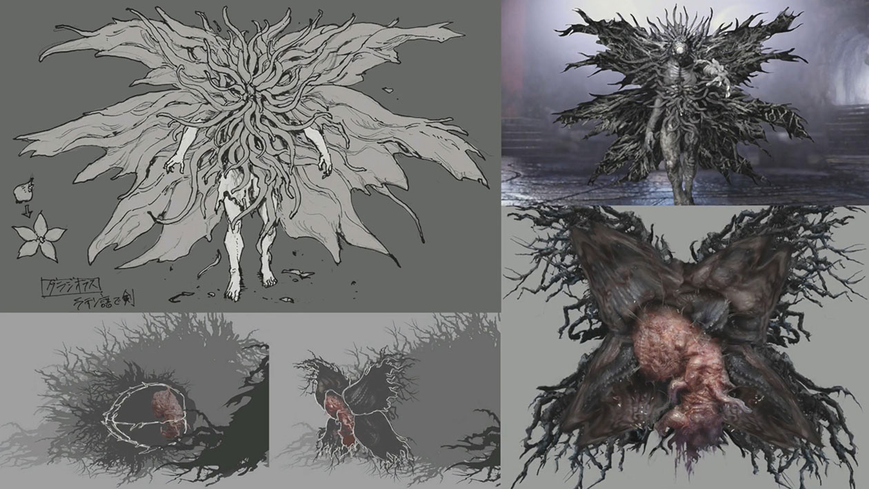 Mutated Miranda Rough Art from Resident Evil Village