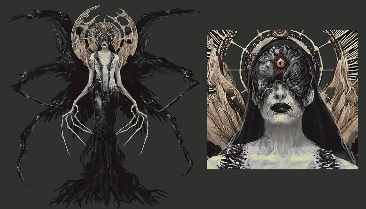 Mutated Miranda Art from Resident Evil Village