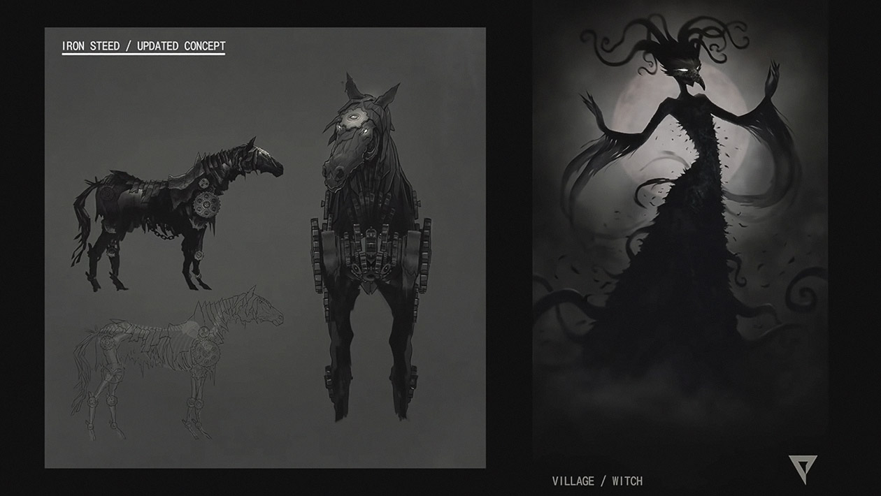 Picture Book, Iron Steed and Witch Art from Resident Evil Village