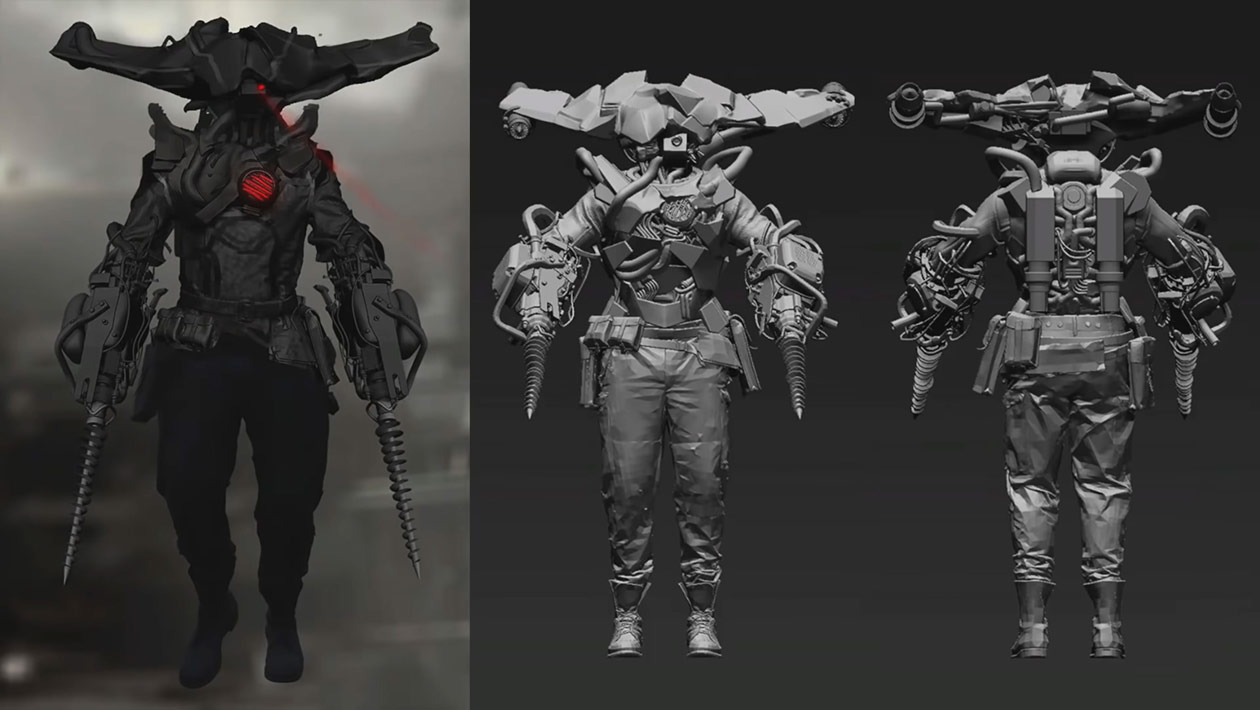 Soldat Jet Art from Resident Evil Village