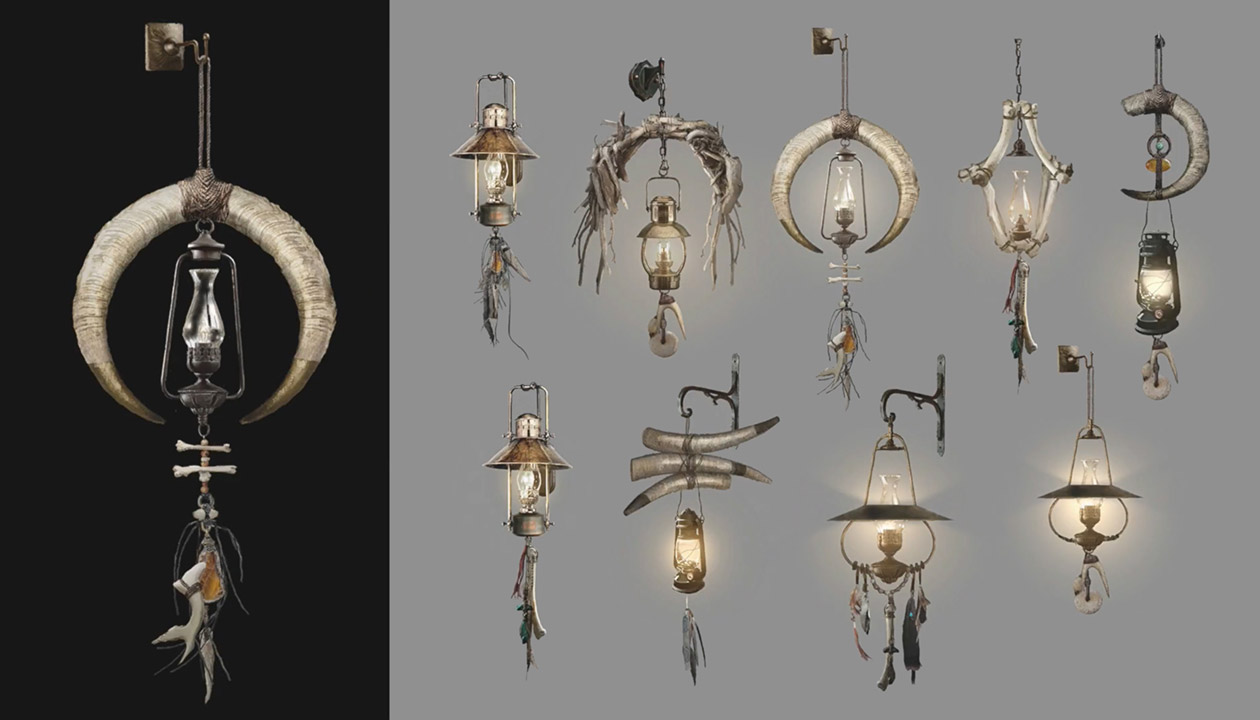The Duke's Lantern Art from Resident Evil Village