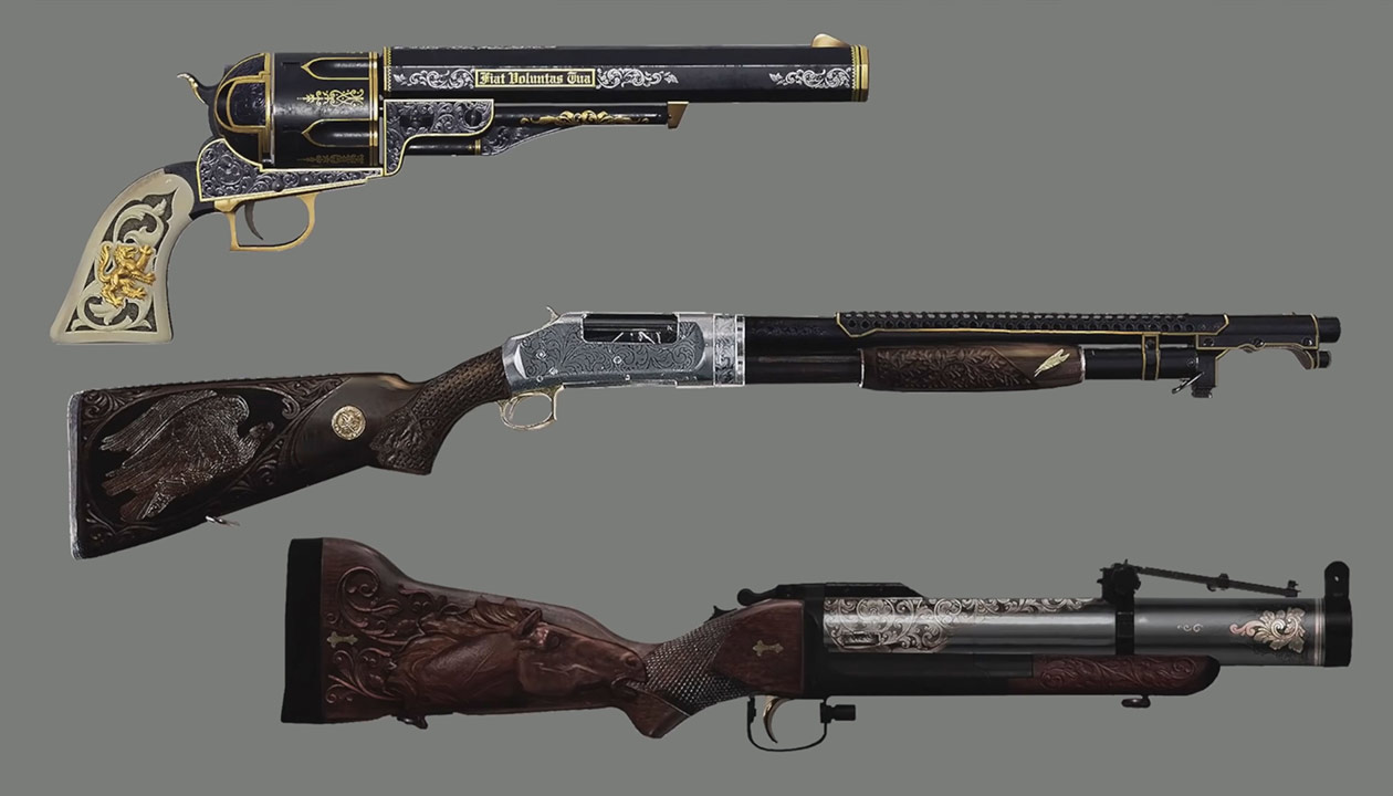 Weapons Art from Resident Evil Village