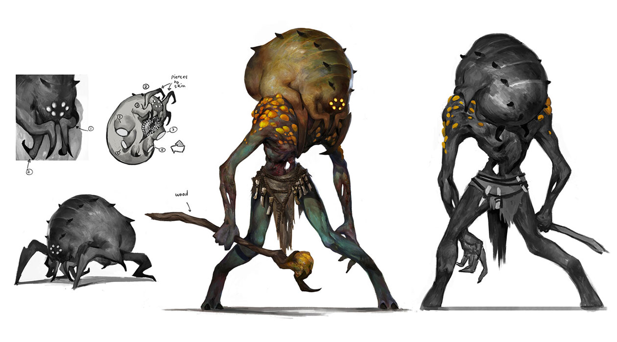 Chigger Skull Tick Art from Remnant: From the Ashes