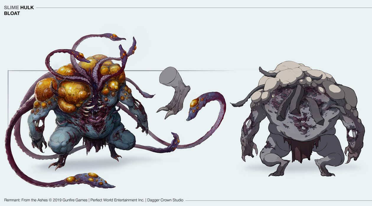 Slime Hulk Bloat Art from Remnant: From the Ashes