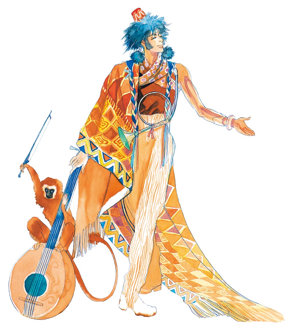 Lute Character Art from SaGa Frontier Remastered