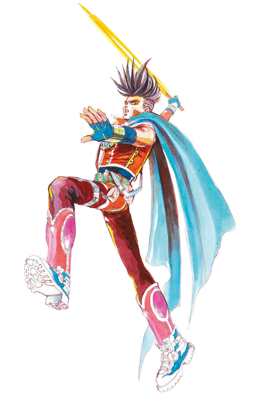 Red Character Art from SaGa Frontier Remastered