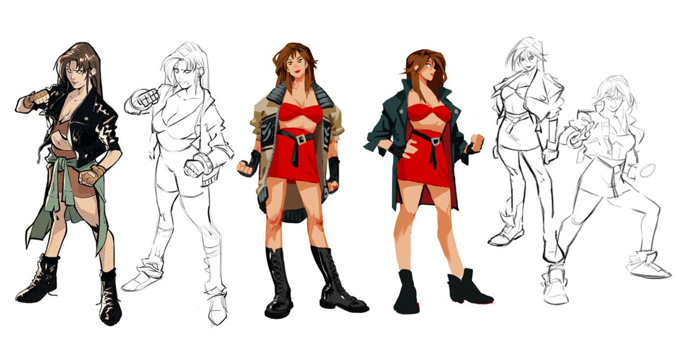 Blaze Concepts from Streets of Rage 4