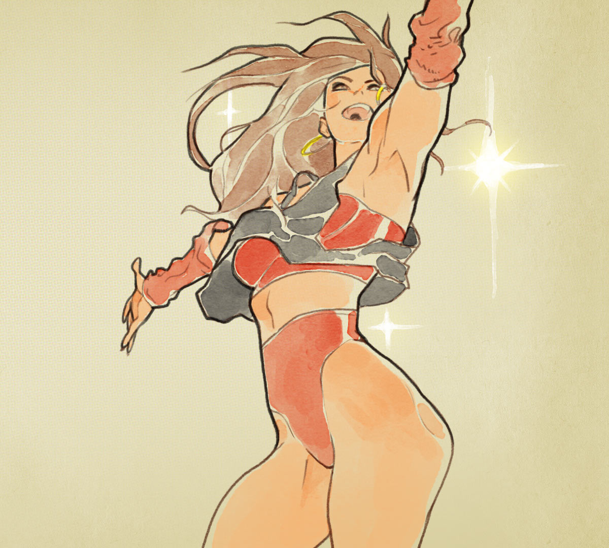 Blaze Ending Art from Streets of Rage 4