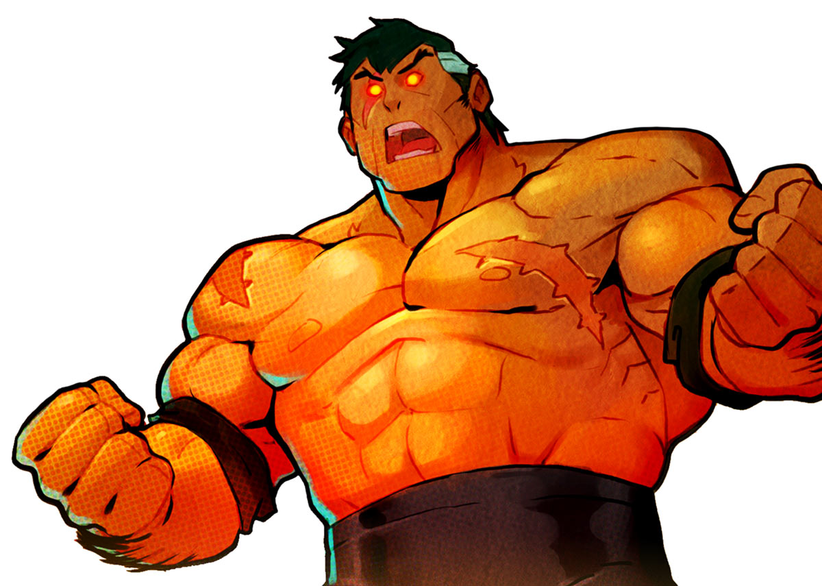 Max Thunder Art from Streets of Rage 4