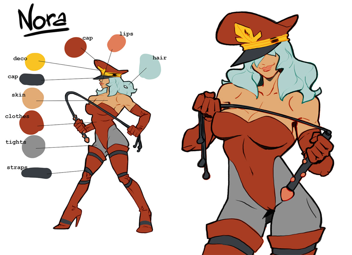 Nora Art from Streets of Rage 4