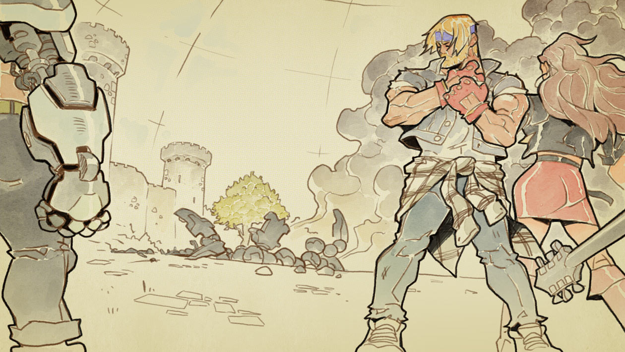 Team Ending Art from Streets of Rage 4