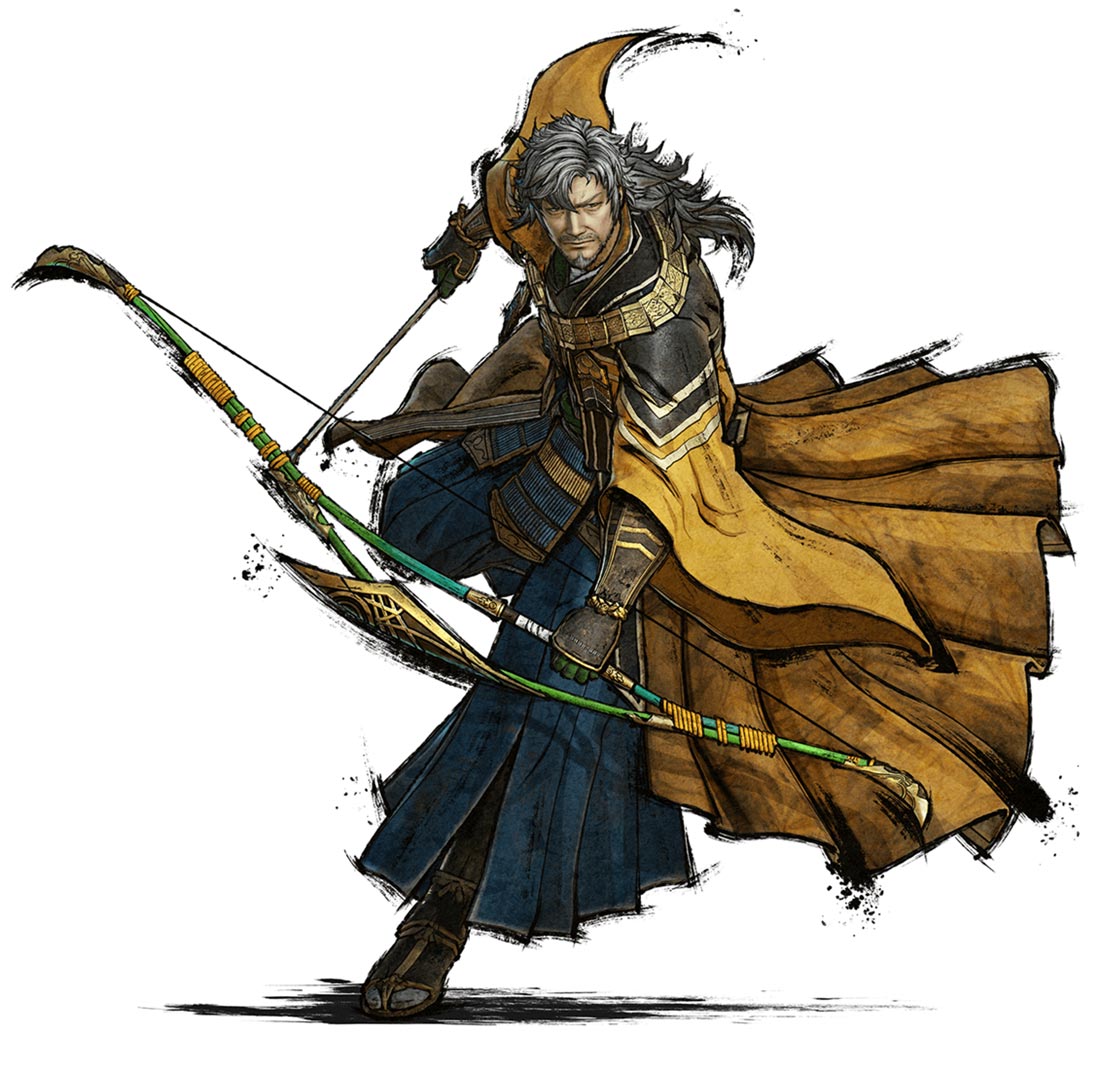 Motonari Art from Samurai Warriors 5