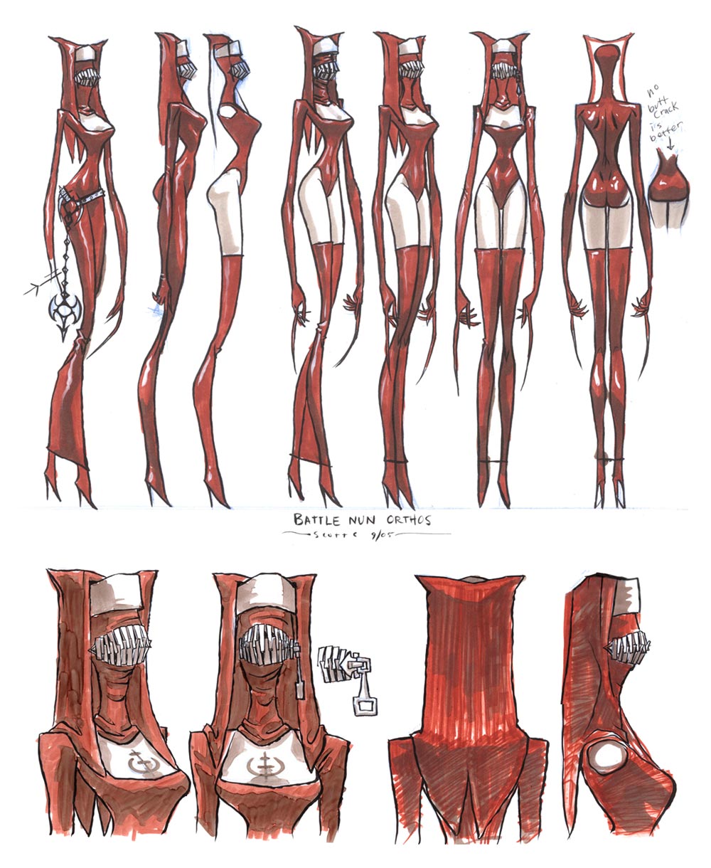 Battle Nun Ortho Art from Br&uuml;tal Legend