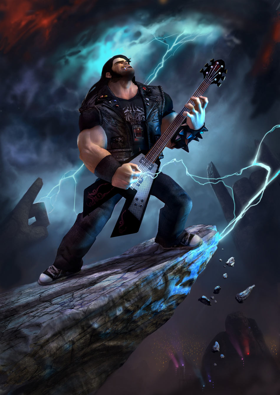 Eddie Riggs, Heavy Metal Promo Art from Br&uuml;tal Legend