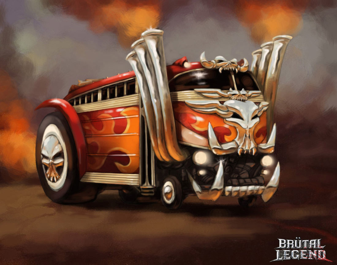 Tour Bus Art from Br&uuml;tal Legend