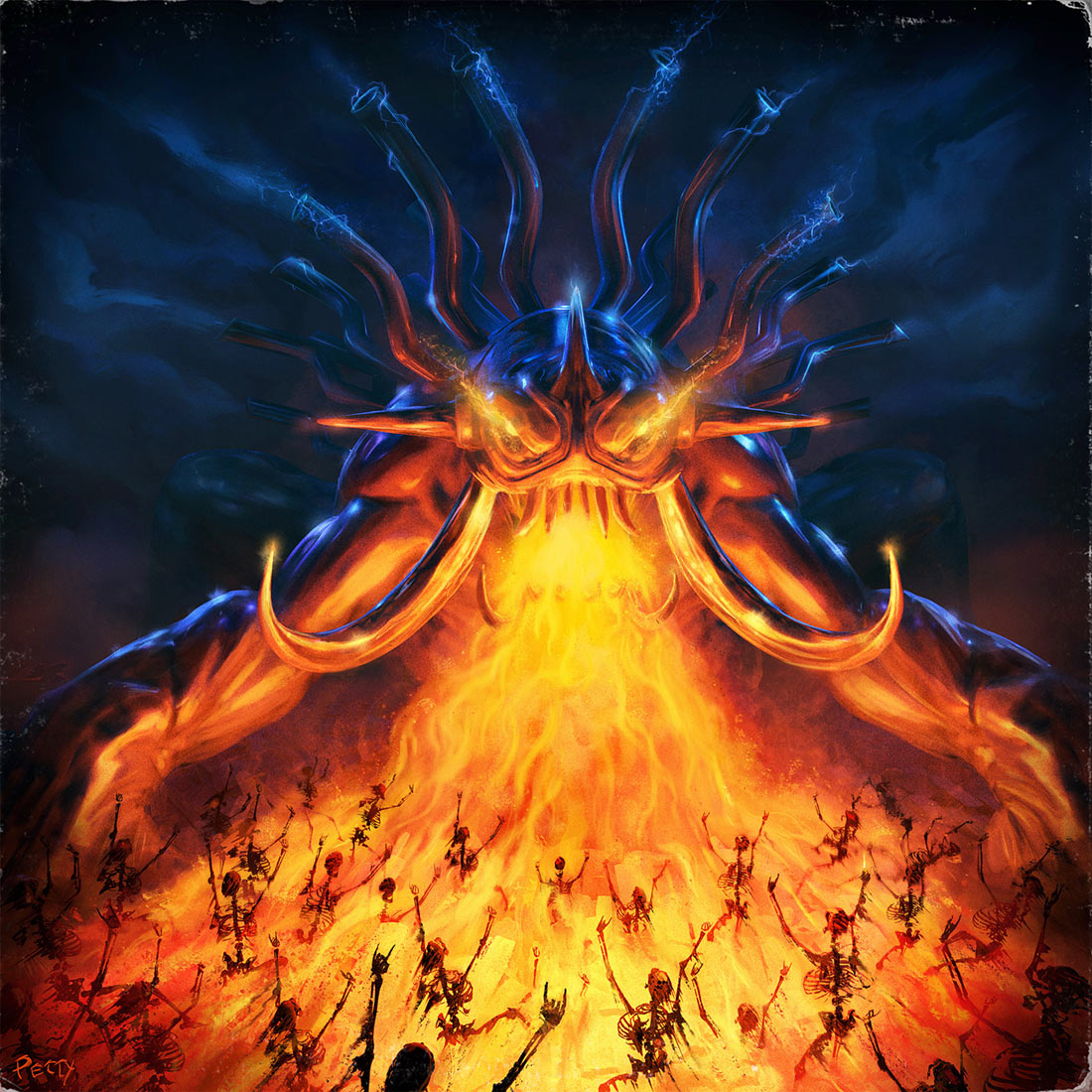 Vinyl Front Cover Art from Br&uuml;tal Legend