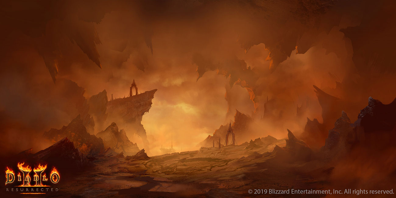 Act 4 Background Painting from Diablo II: Resurrected