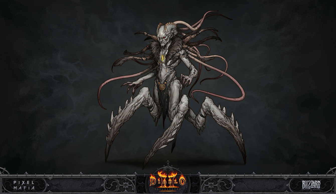 Baal Concept Art from Diablo II: Resurrected
