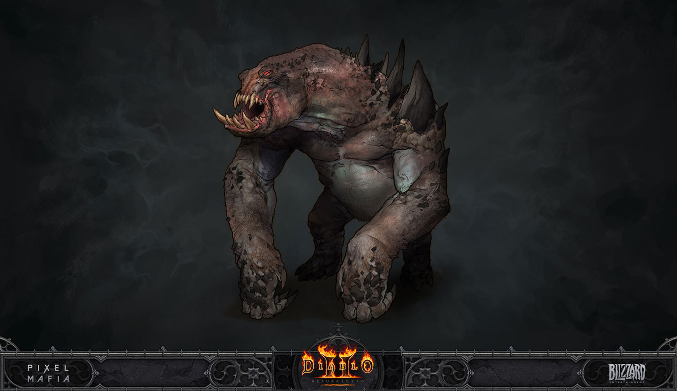 Baboon Demon Concept Art from Diablo II: Resurrected