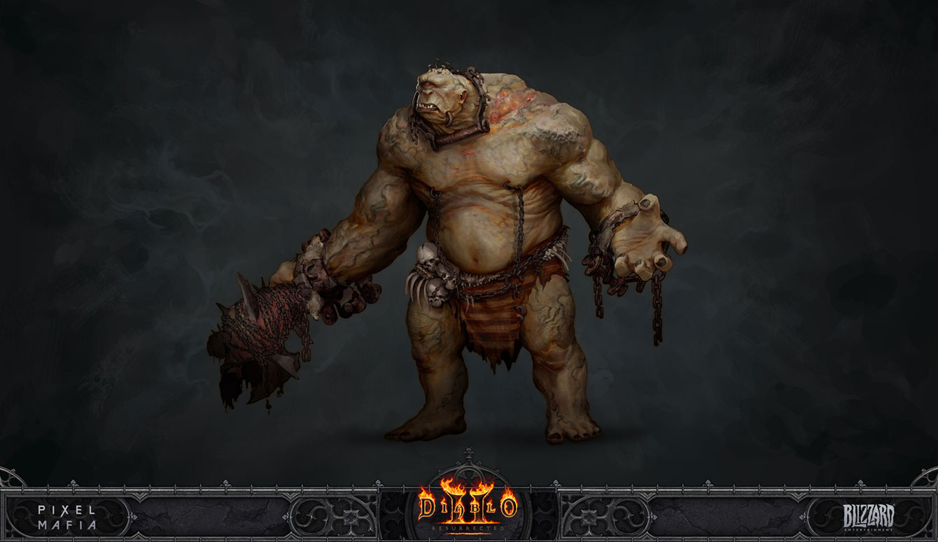 Blunderbore Concept Art from Diablo II: Resurrected