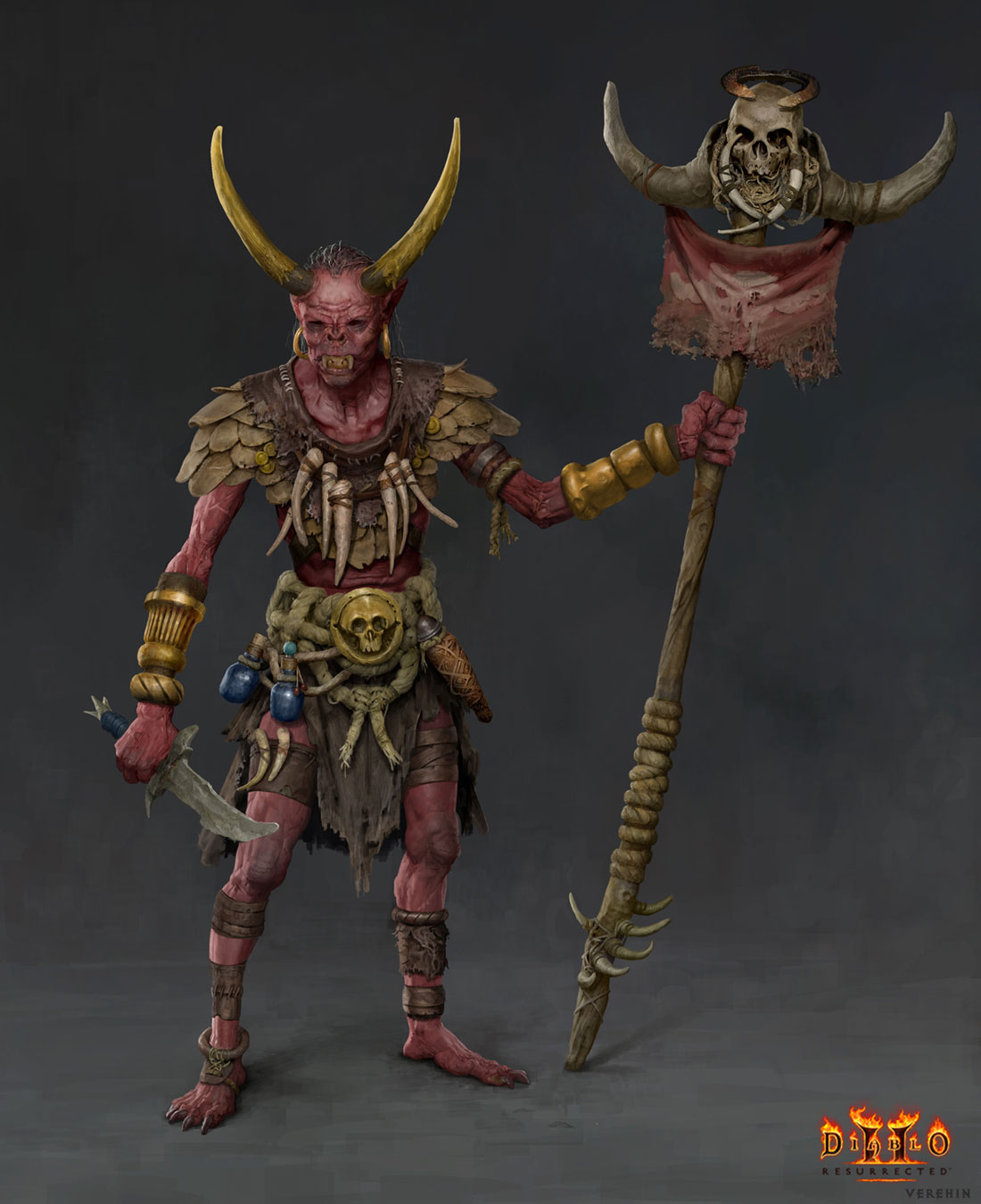 Fallen Shaman Art from Diablo II: Resurrected