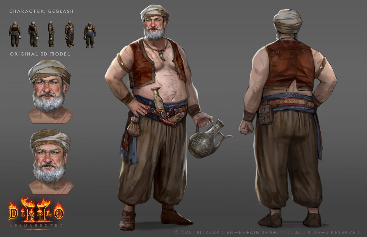 Geglash Concept Art from Diablo II: Resurrected