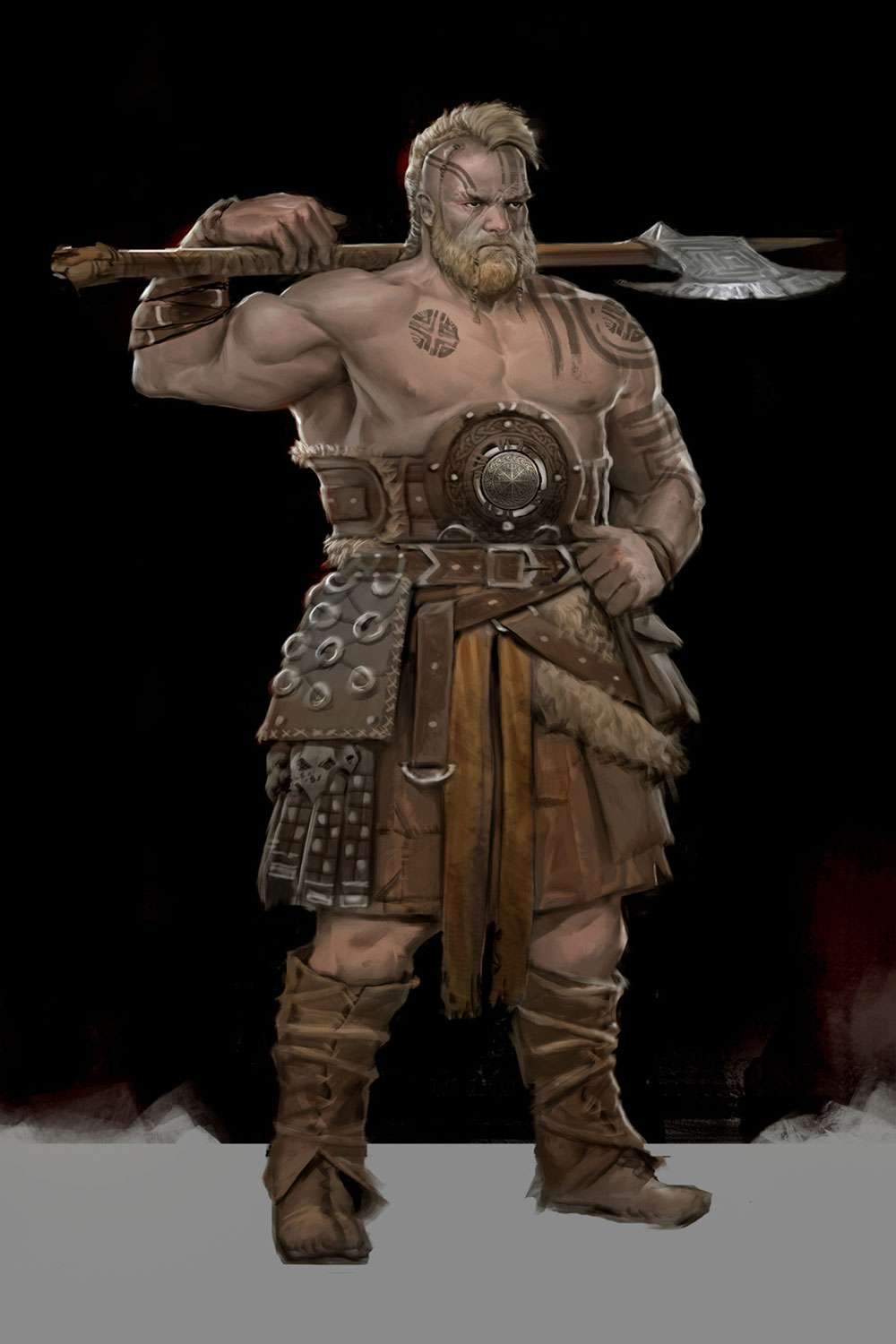 Heavy Barbarian Art from Diablo II: Resurrected