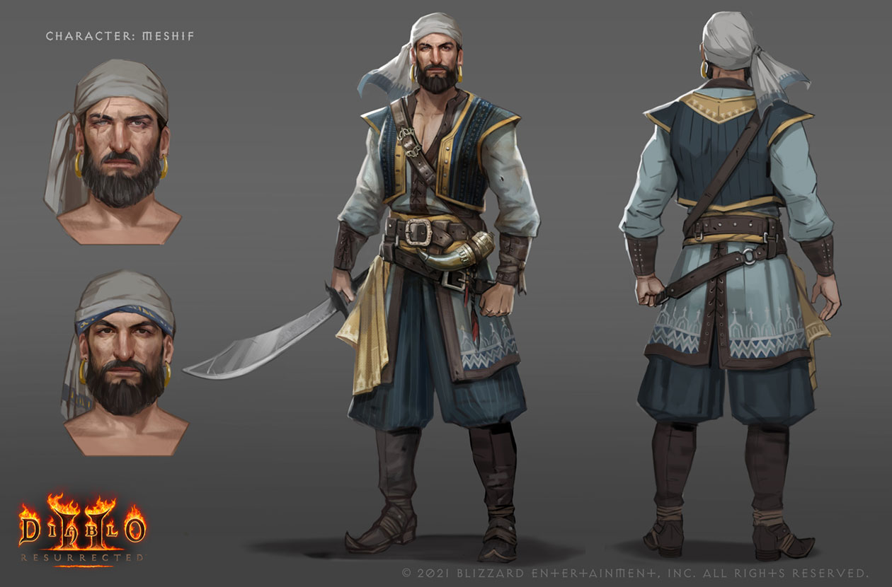 Meshif Concept Art from Diablo II: Resurrected