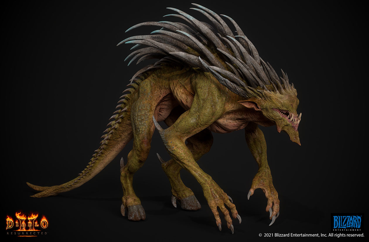 Quillrat Art from Diablo II: Resurrected