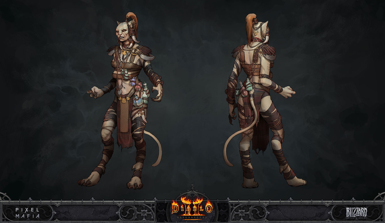 Slinger Concept Art from Diablo II: Resurrected