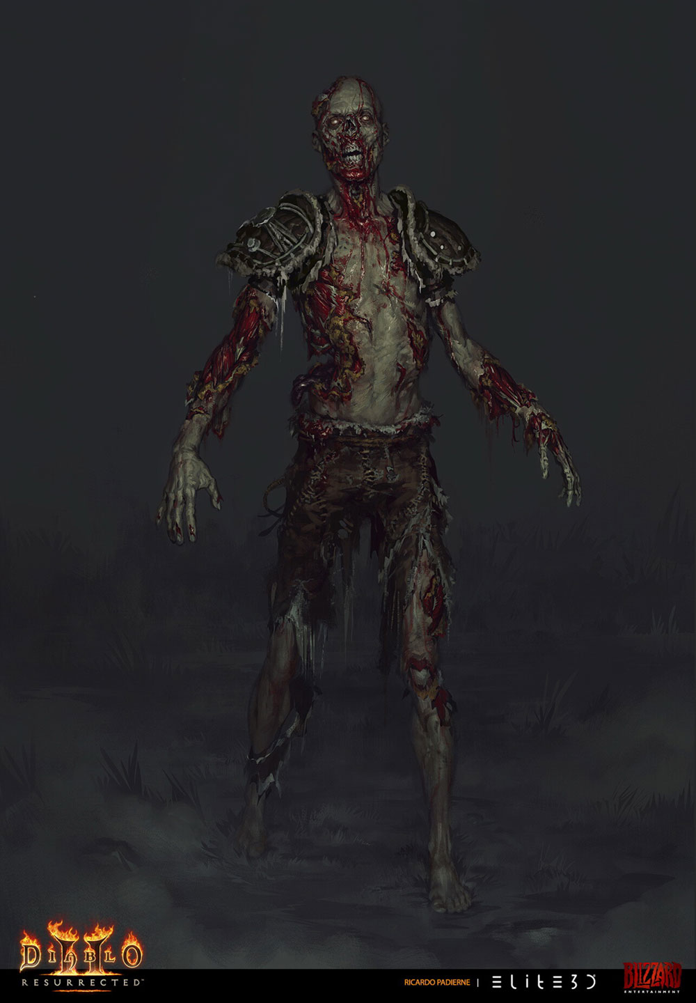 Zombie Armour Art from Diablo II: Resurrected