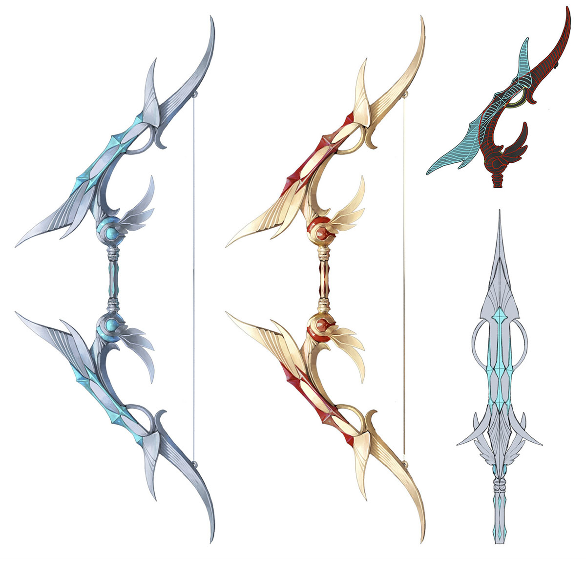 Crystal Rose Archer Bow Art from Darkness Rises