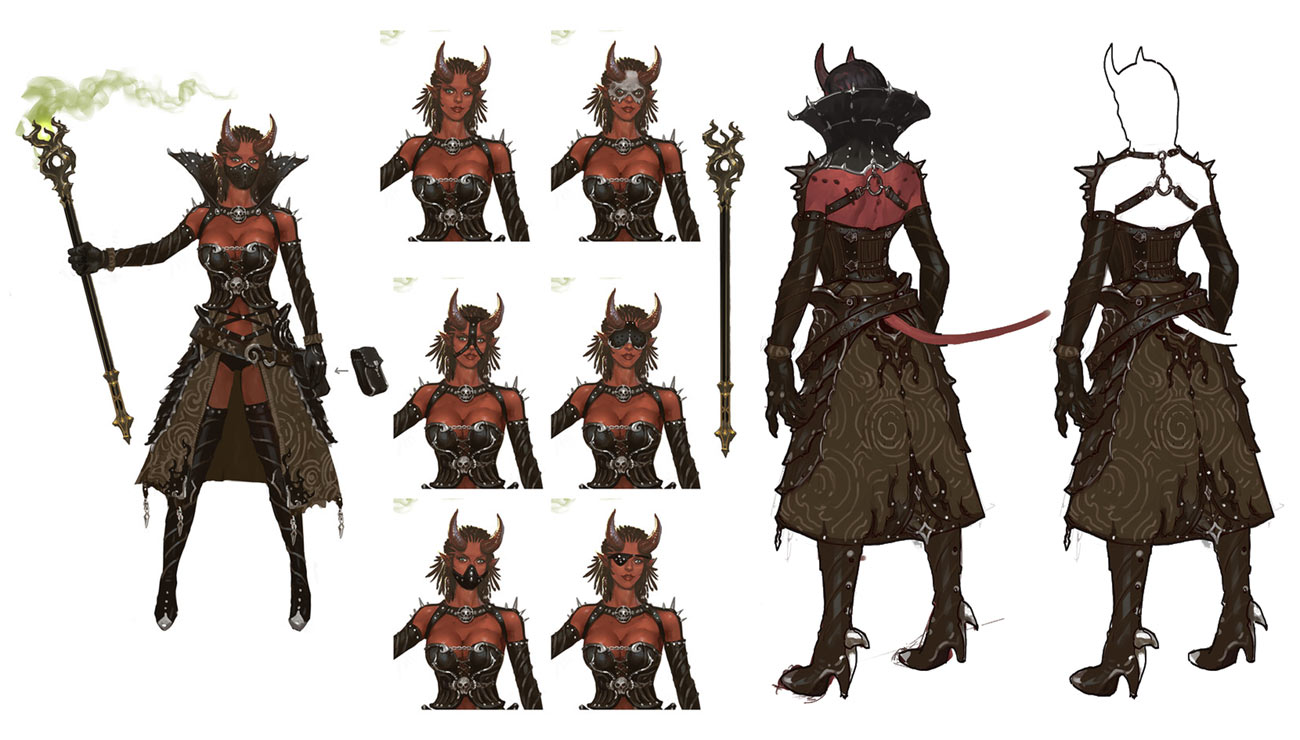 Evil Wizard Concept Art from Darkness Rises