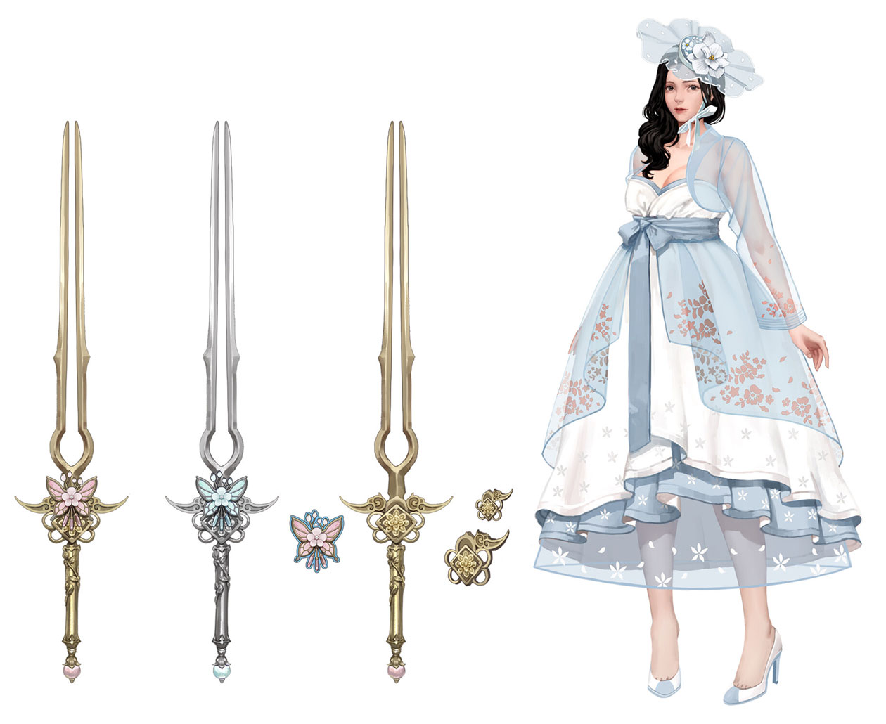 Female Hanbok Costume Art from Darkness Rises